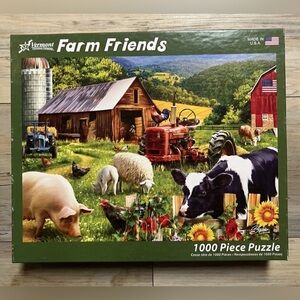 26 X 19-“Farm Friends" 1000 Piece Jigsaw Puzzle-Art by Sharon Steele *COMPLETE*